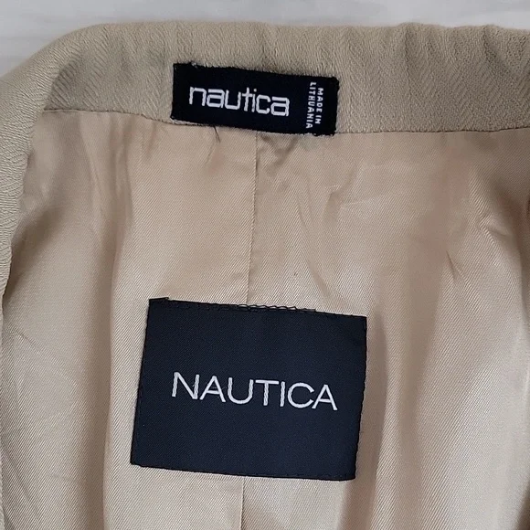 Nautica For Lord & Taylor Mens Sport Coat In Summer Beige Size 44L - Picture 7 of 12